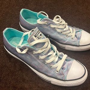 Converse womens size 10 unicorn colors multicolor teal, pink, and purple